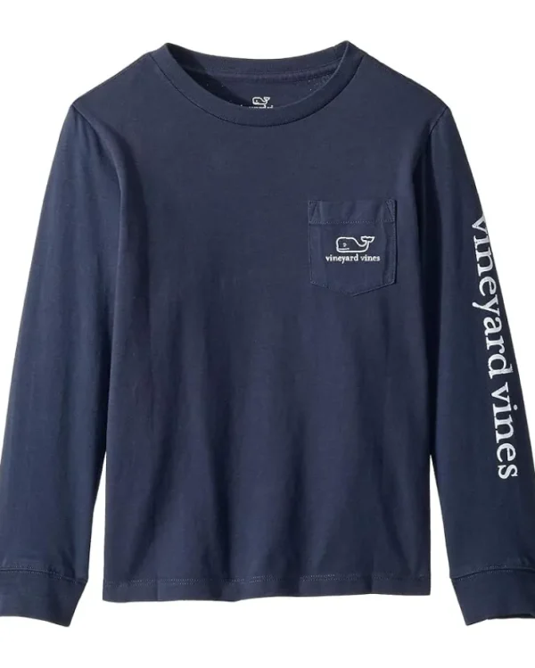 Vineyard Vines Kids Long Sleeve Vintage Whale (Toddler/Little Kids/Big Kids) | Kids/BOY Shirts & Tops