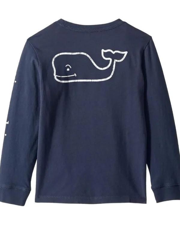 Vineyard Vines Kids Long Sleeve Vintage Whale (Toddler/Little Kids/Big Kids) | Kids/BOY Shirts & Tops