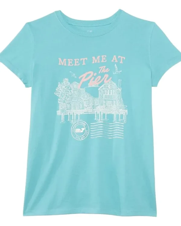 Vineyard Vines Kids Meet Me At Short Sleeve Tee (Toddler/Little Kids/Big Kids) | Kids Shirts & Tops