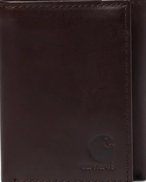 Carhartt Oil Tan Leather Trifold Wallet | Women Bags | Wallets