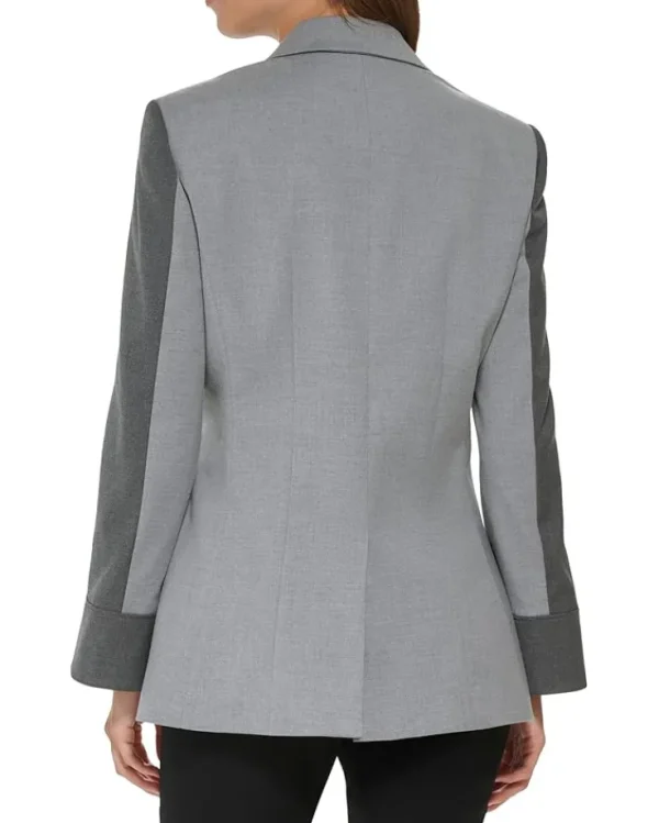 DKNY One-Button Peak Lapel Combo Jacket | Women Coats & Outerwear