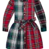 Polo Ralph Lauren Kids Plaid Cotton Fun Shirtdress (Toddler/Little Kid) | Kids Dresses