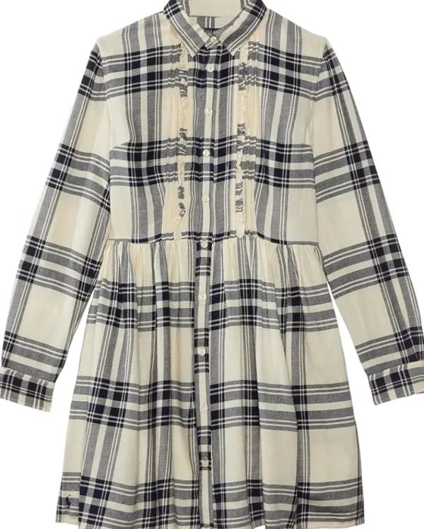 Polo Ralph Lauren Kids Plaid Cotton Twill Shirtdress (Big Kid) | Kids Dresses