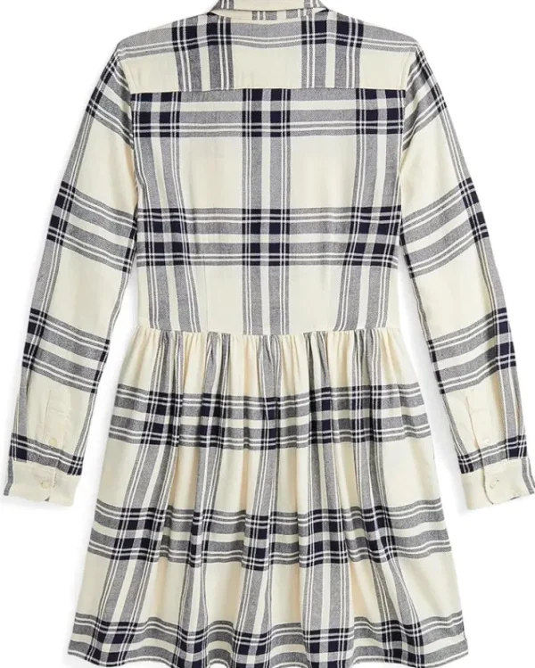 Polo Ralph Lauren Kids Plaid Cotton Twill Shirtdress (Big Kid) | Kids Dresses