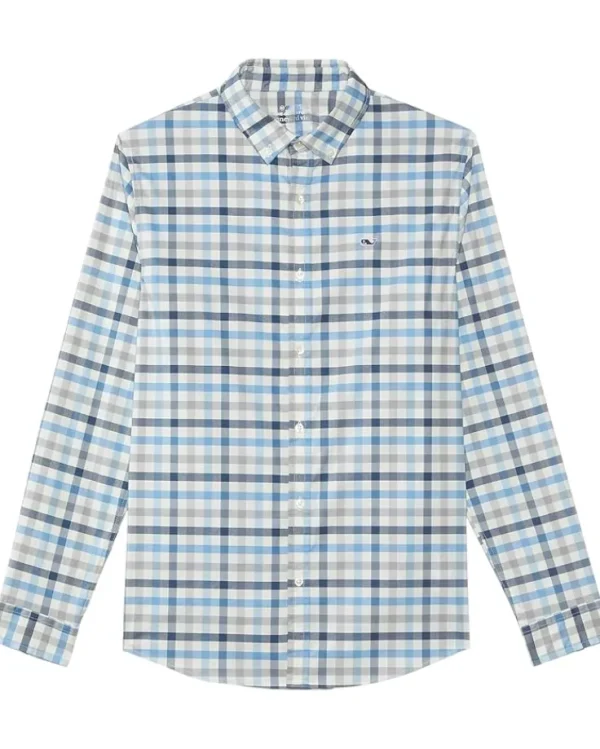 Vineyard Vines Plaid Otg Brrr Shirt (Big Kid) | Kids/BOY Shirts & Tops