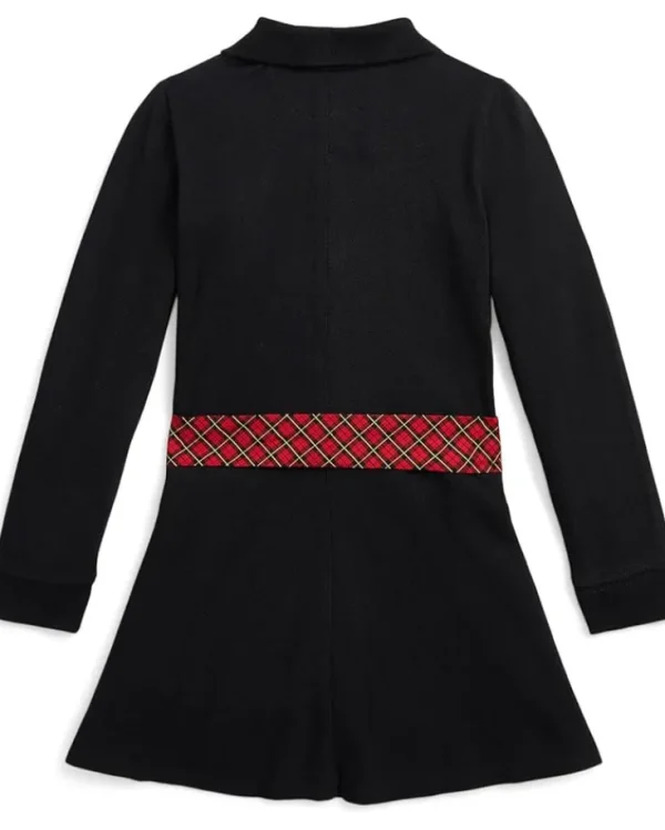 Polo Ralph Lauren Kids Plaid-Sash Knit Oxford Dress (Toddler/Little Kids) | Kids Dresses