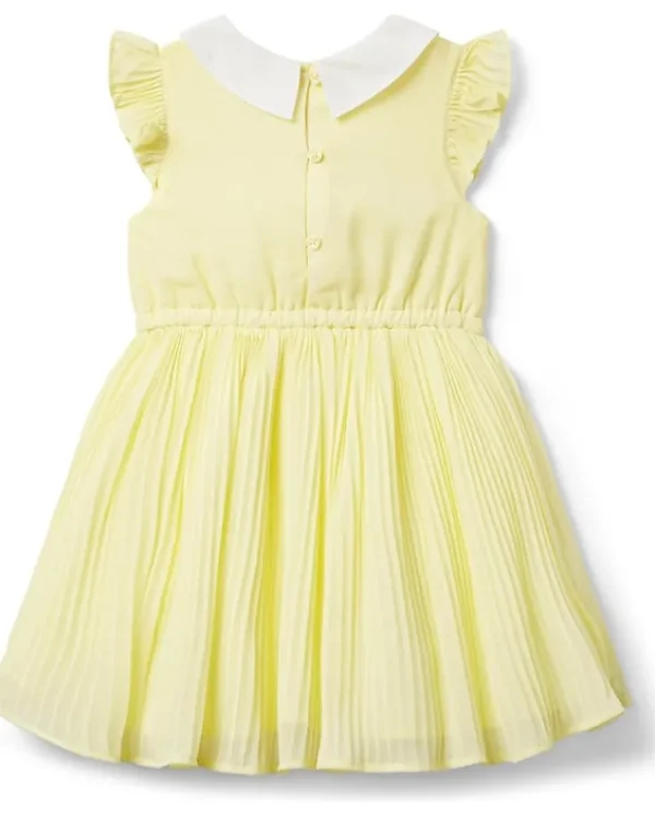Janie and Jack Pleated Chiffon Dress (Toddler/Little Kids/Big Kids) | Kids Dresses
