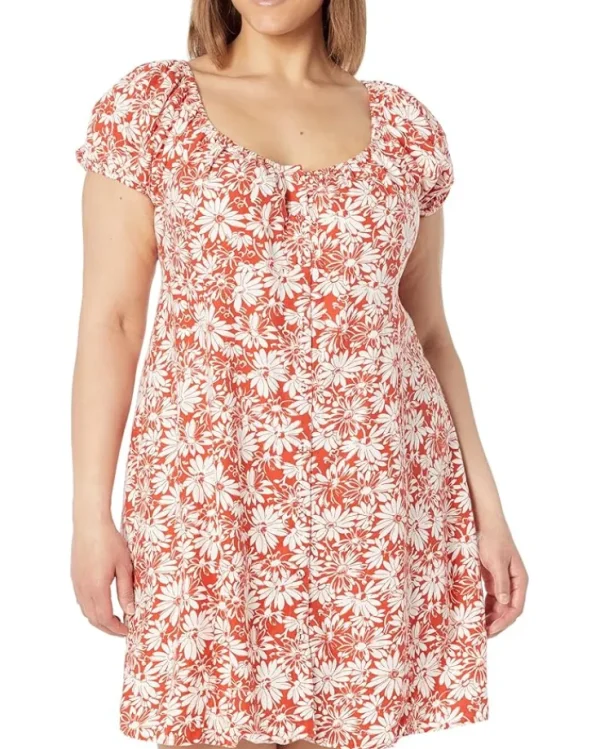 Madewell Plus Blake Cap Sleeve Button-Down Retro Mini Dress | Women Plus Size