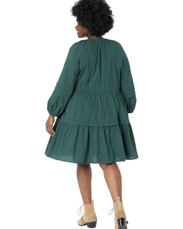 Madewell Plus Crinkle Poplin Wrap Mini Dress | Women Plus Size