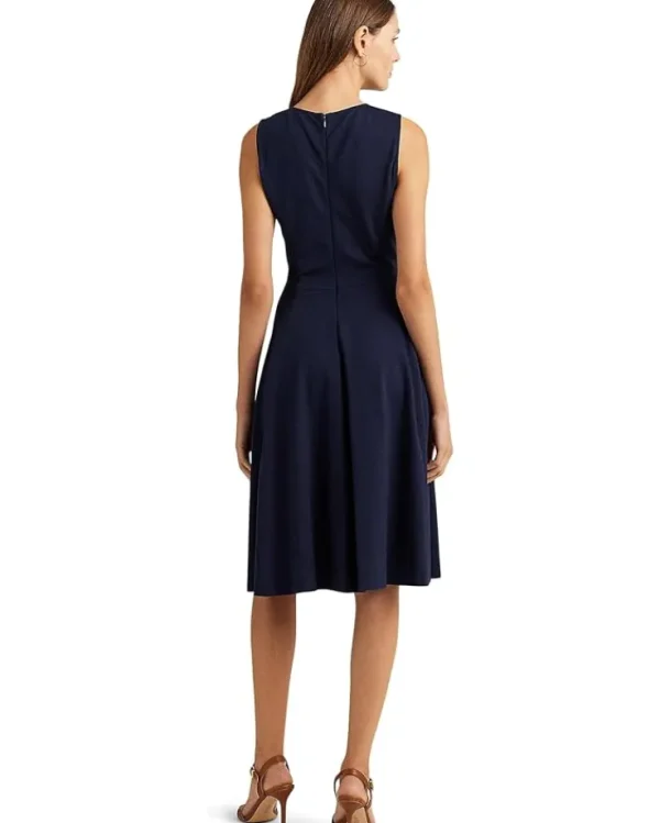 Lauren Ralph Lauren Ponte Fit-and-Flare Dress | Women Plus Size