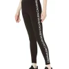 Calvin Klein Premium Performance Double Waistband Moisture Wicking Legging (Standard and Plus) | Women Activewear