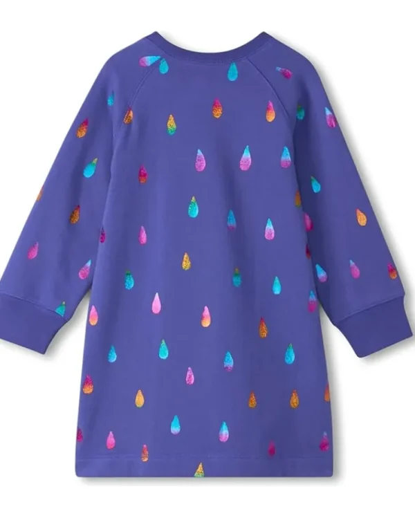 Hatley Kids Rainbow Raindrops Sweatshirt Dress (Toddler/Little Kid/Big Kid) | Kids Dresses