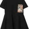 Burberry Kids Riley EKD Label Dress (Toddler/Little Kid/Big Kid) | Kids Dresses