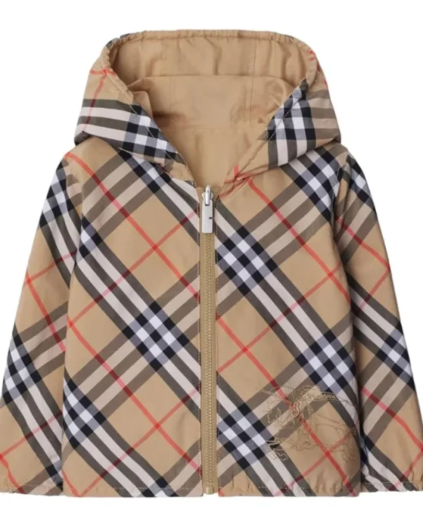 Burberry Kids Rufus Check Jacket (Infant/Toddler) | Kids/BOY Coats & Jackets