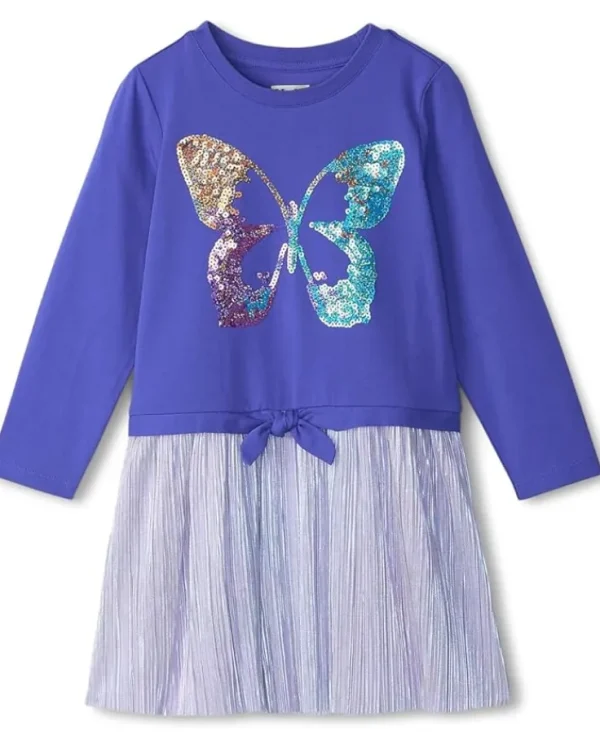 Hatley Kids Sequin Butterfly Novelty Skirt Dress (Toddler/Little Kid/Big Kid) | Kids Dresses