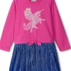Hatley Kids Sequin Pegusus Unicorn Novelty Skirt Dress (Toddler/Little Kid/Big Kid) | Kids Dresses