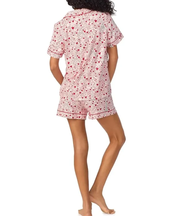 Bedhead PJs Short Sleeve Cotton Knit Short Pajama Set | Women Sleepwear