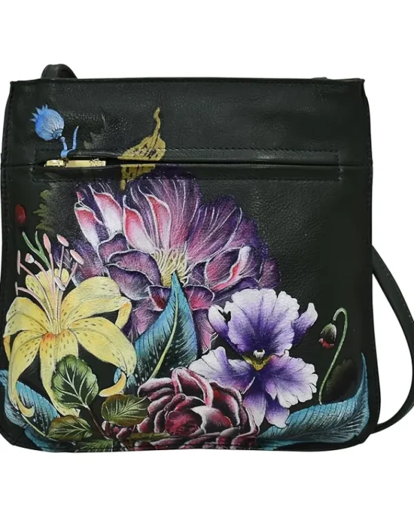 Anuschka Slim Crossbody with Front Zip 452 | Women Wallets