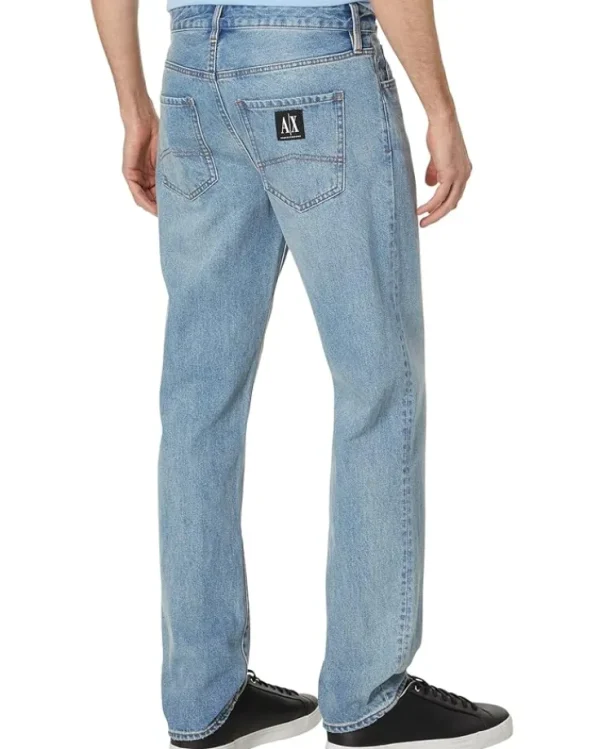 Armani Exchange Slim Fit Five-Pocket Denim Pants | Jeans