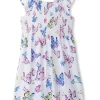 Hatley Kids Soft Butterflies Smocked Dress (Toddler/Little Kid/Big Kid) | Kids Dresses