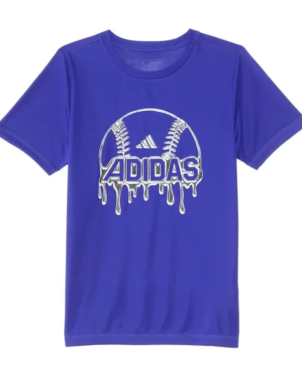 adidas Kids SS Poly Sport Tee(Big Kid) | Kids/BOY Shirts & Tops