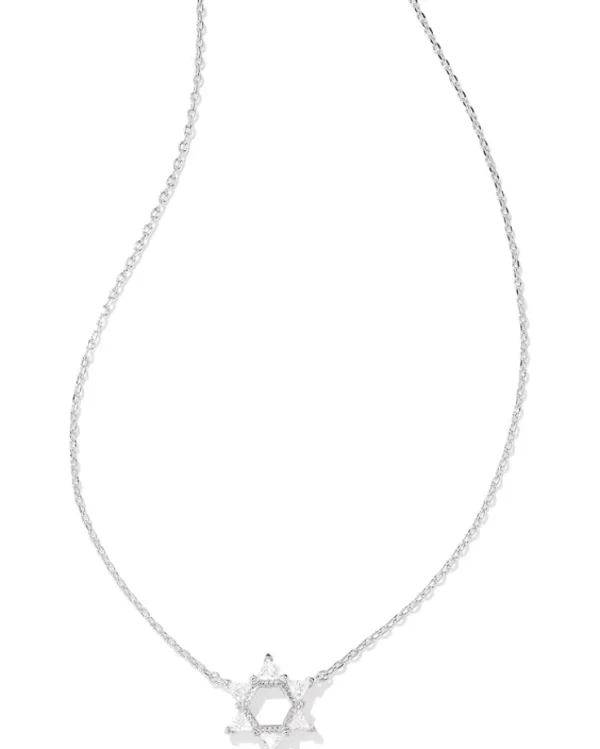 Kendra Scott Star of David Crystal Short Pendant Necklace | Women Jewelry