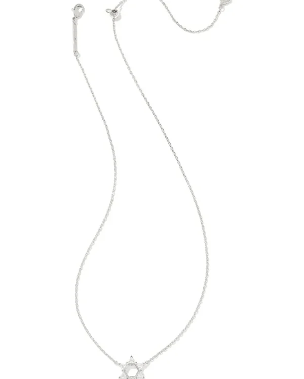 Kendra Scott Star of David Crystal Short Pendant Necklace | Women Jewelry