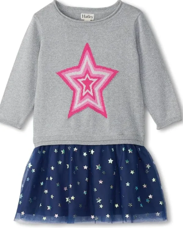 Hatley Kids Stargirl Dropped Waist Sweater Dress (Toddler/Little Kid/Big Kid) | Kids Dresses