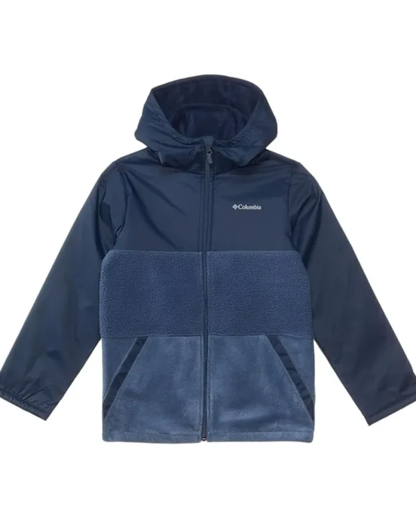 Columbia Kids Steens Mountain™ II Novelty Hooded Fleece (Little Kid/Big Kid) | Kids/BOY Coats & Jackets