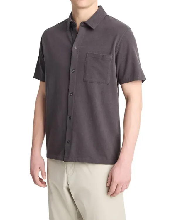Vince Sueded Jersey S/S Button Down | Shirts & Tops