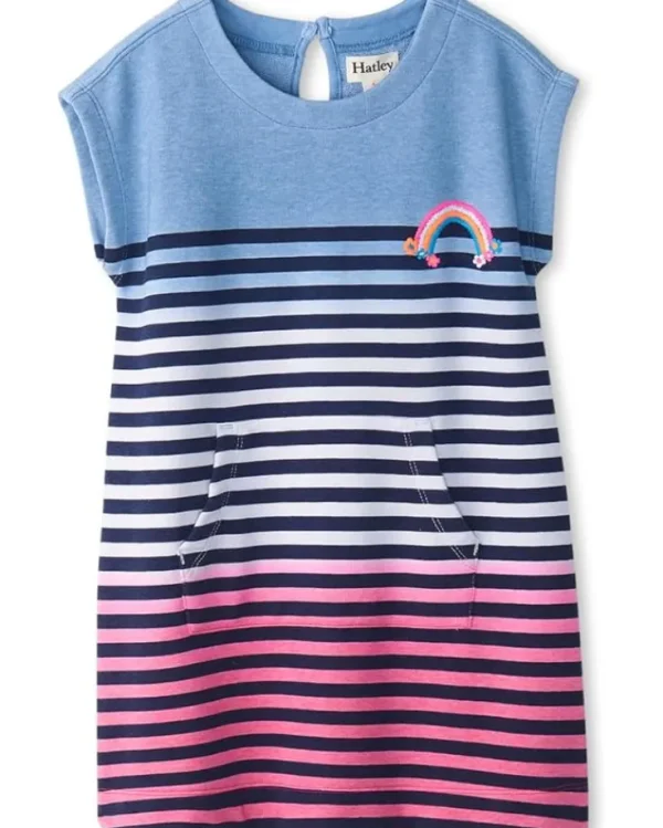 Hatley Kids Sunset Stripe Terry Slouchy Dress (Toddler/Little Kid/Big Kid) | Kids Dresses