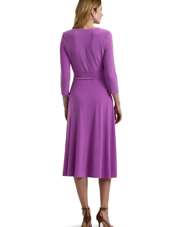 Lauren Ralph Lauren Surplice Jersey Dress | Women Plus Size