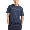 Armani Exchange Textured Logo Regular Fit Cotton Jersey Tee | Shirts & Tops