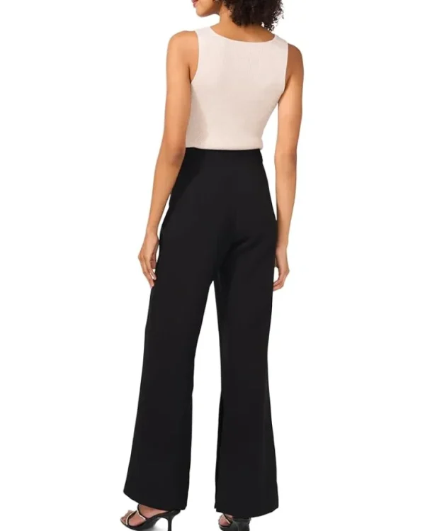 Vince Camuto Trouser With Inseam Slit And Clean Finish Front Waist | Women Pants