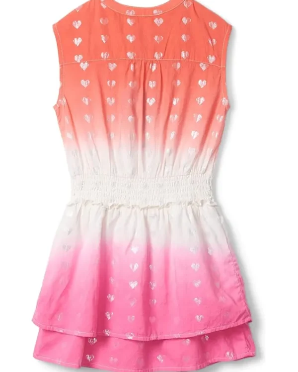 Hatley Kids Two-Tone Hearts Smocked Waist Dress (Toddler/Little Kids/Big Kids) | Kids Dresses