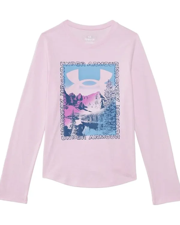 Under Armour Kids Ua Lookout View Long Sleeve Tee (Big Kids) | Kids Shirts & Tops