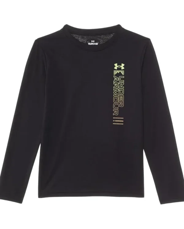 Under Armour Kids Ua Vertical Logo Long Sleeve Tee (Big Kids) | Kids/BOY Shirts & Tops
