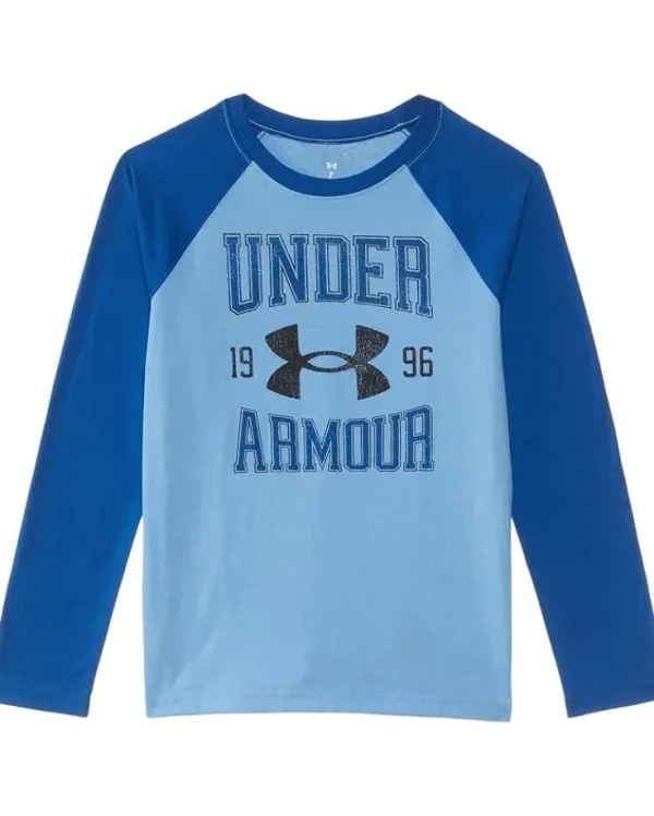 Under Armour Kids Ua Wordmark Raglan Long Sleeve Tee (Little Kids/Big Kids) | Kids/BOY Shirts & Tops