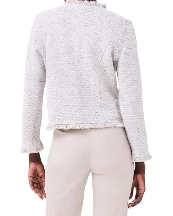 NIC+ZOE Utility Fringe Mix Knit Jacket | Women Coats & Outerwear
