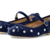 Janie and Jack Velvet Jewel Flat (Toddler/Little Kids/Big Kids) | Kids Sandals