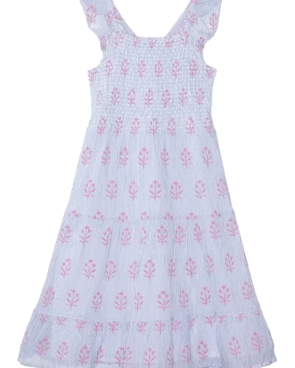 Hatley Kids Wildflower Seersucker Smocked Dress (Toddler/Little Kid/Big Kid) | Kids Dresses