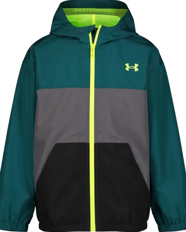 Under Armour Kids Wintuck Color Block Windbreaker (Big Kid) | Kids/BOY Coats & Jackets