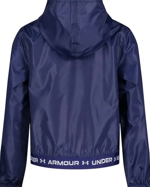 Under Armour Kids Wintuck Logo Waist Windbreaker (Big Kids) | Kids Coats & Jackets